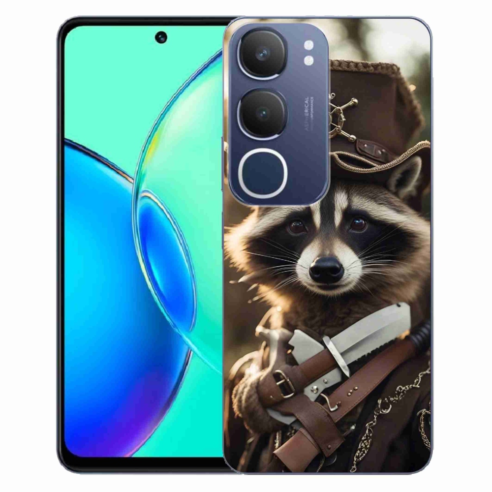 Gelový kryt mmCase na Vivo Y19s - mýval v uniformě