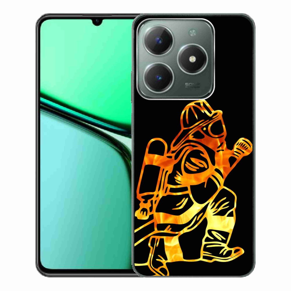 Gelový kryt mmCase na Realme C61 - hasič 1