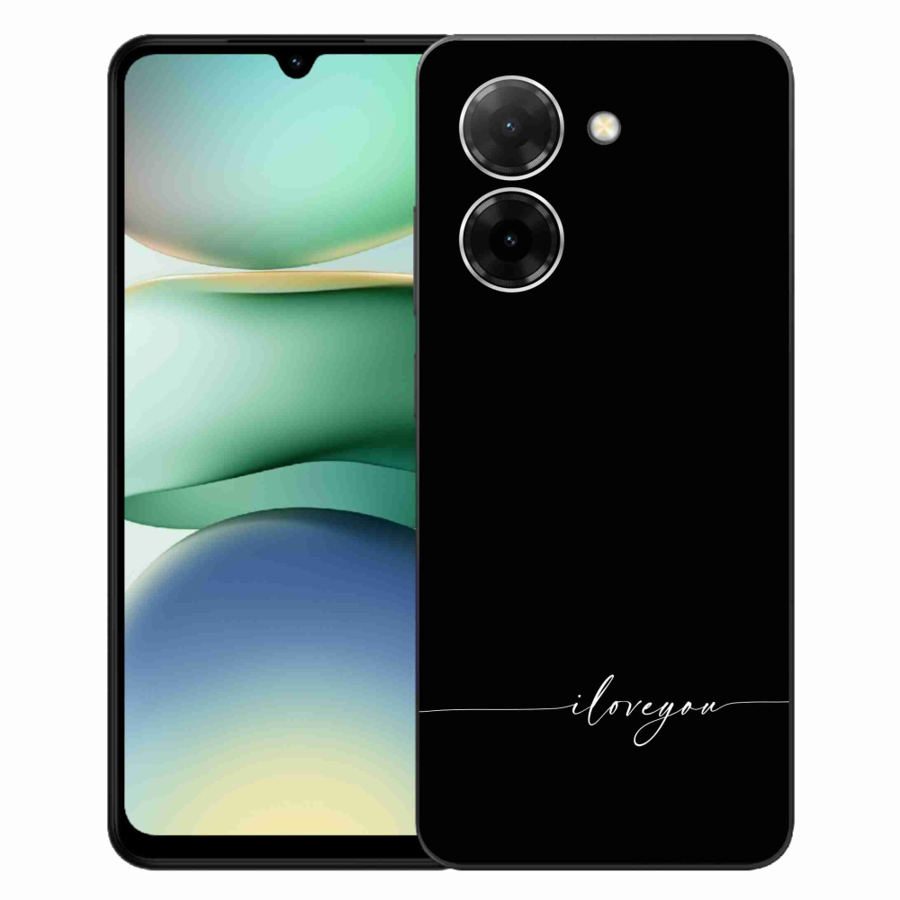 Gelový kryt mmCase na Xiaomi Redmi A5 (173.45x79.35x8.45mm) - I love you černé pozadí