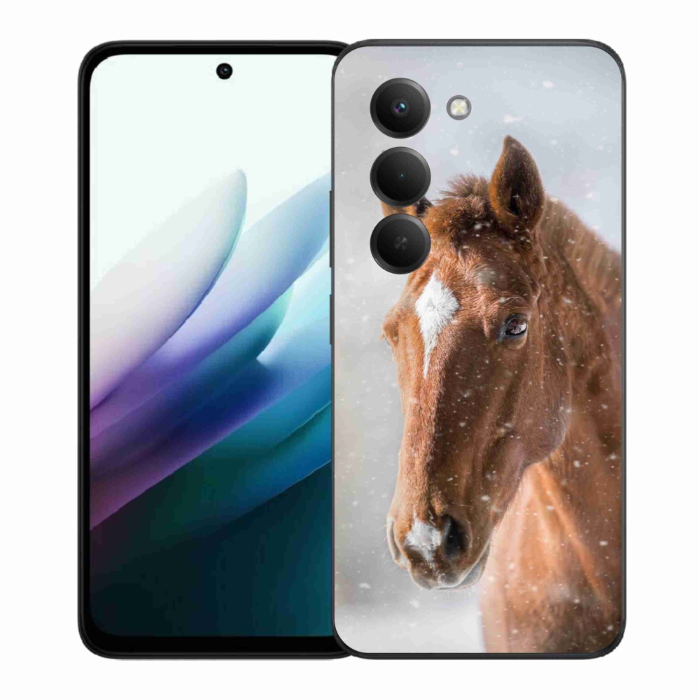 Gelový kryt mmCase na Xiaomi Redmi 15 4G/5G (171mm) - hnědý kůň 2