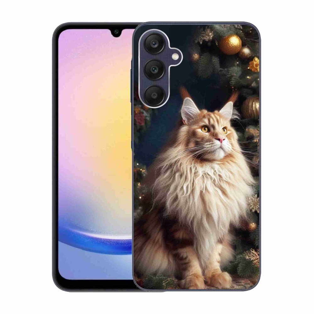 Gelový kryt mmCase na Samsung Galaxy A25 5G - kočka u stromku