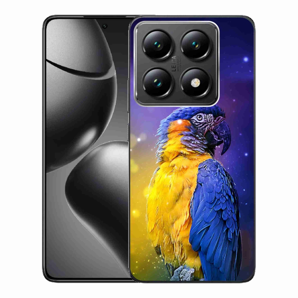 Gelový kryt mmCase na Xiaomi 14T Pro - papoušek ara 1