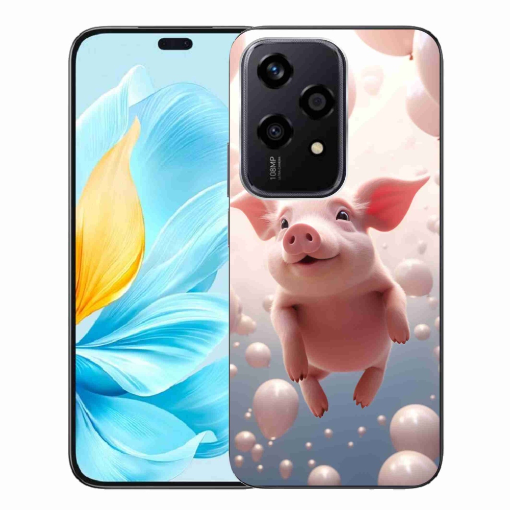 Gelový kryt mmCase na Honor 200 Lite 5G - prasátko s balónky