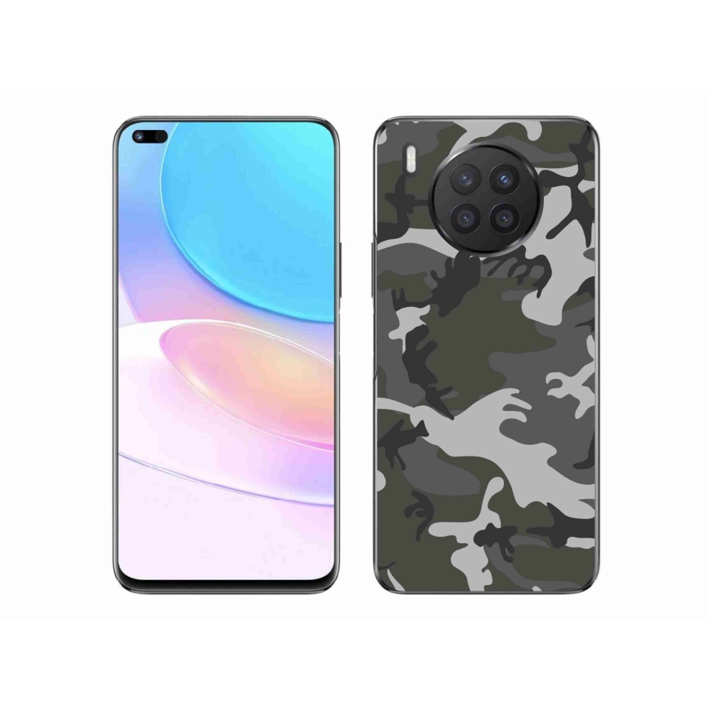 Gelový kryt mmCase na Huawei Nova 8i - maskáčový vzor