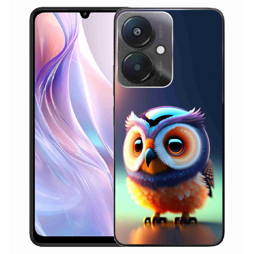 Gelový kryt mmCase na Xiaomi Redmi 13C 5G - sovička