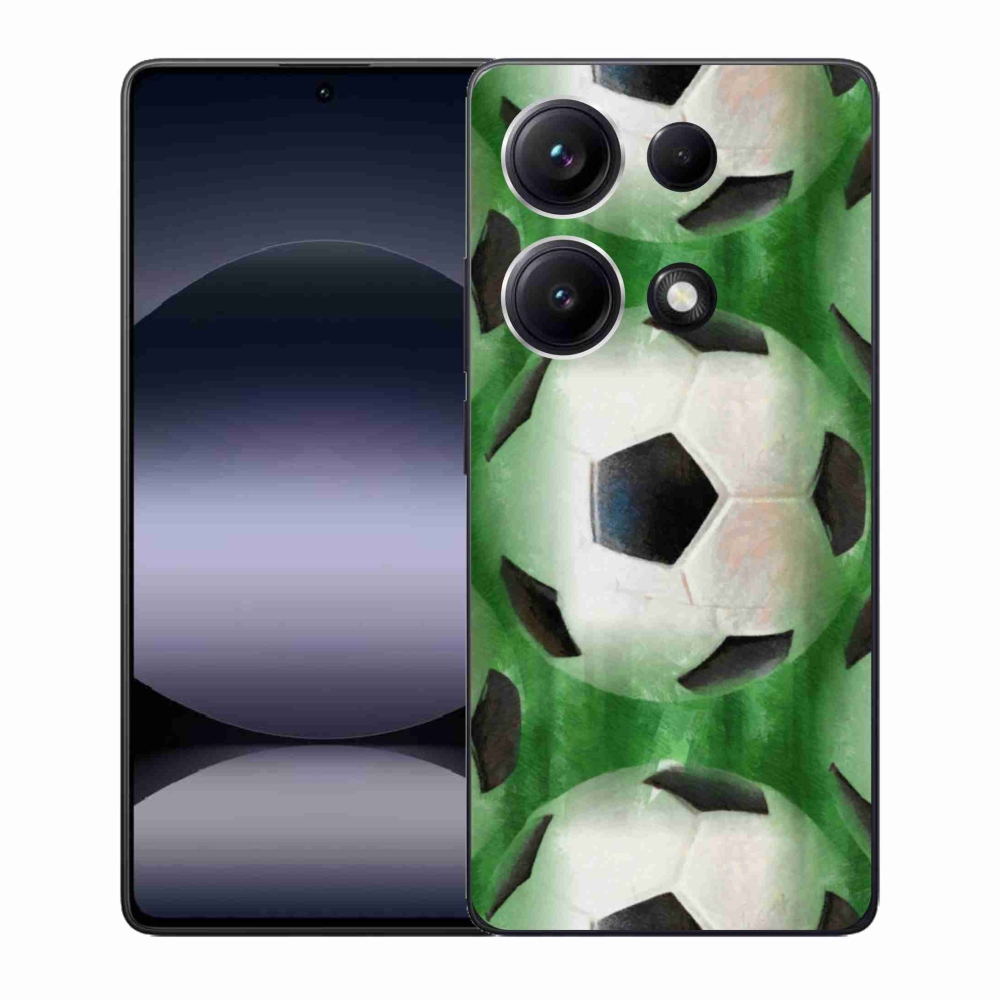 Gelový kryt mmCase na Xiaomi Redmi Note 14S - fotbalový míč