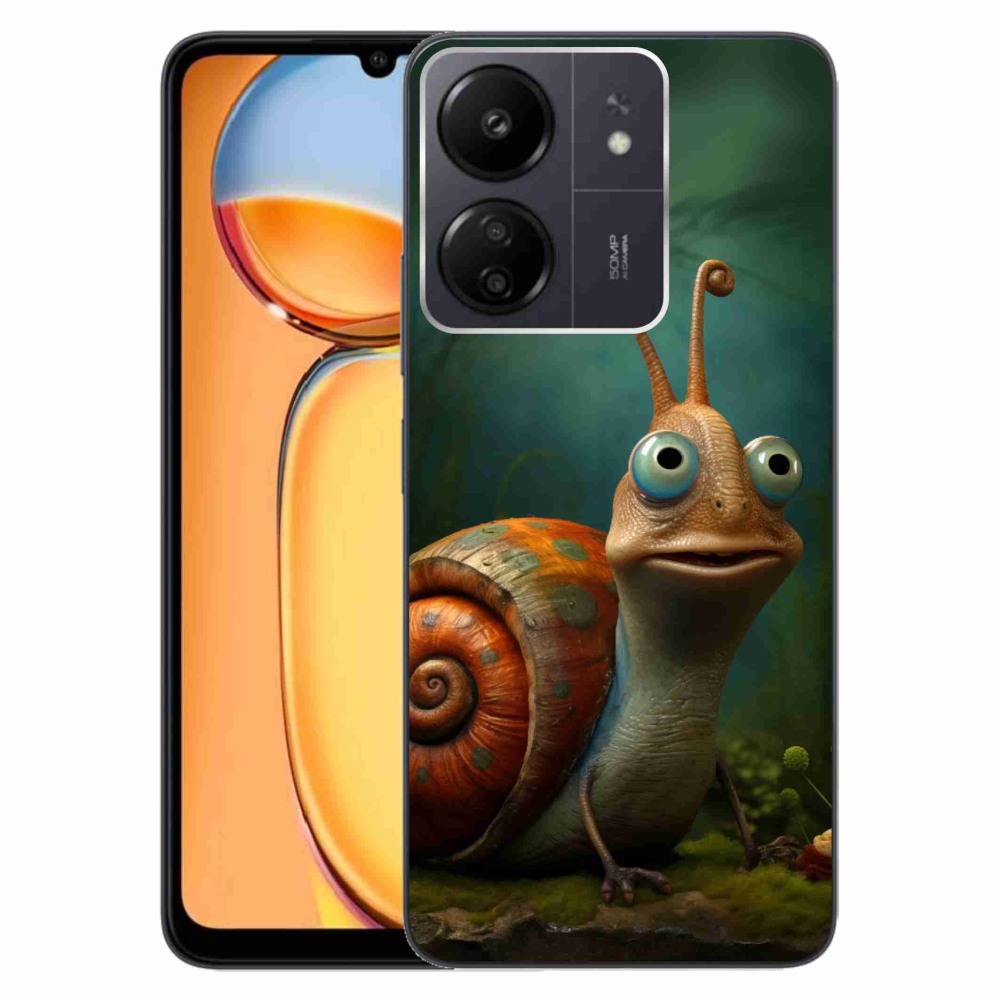 Gelový kryt mmCase na Xiaomi Poco C65/Redmi 13C - šnek