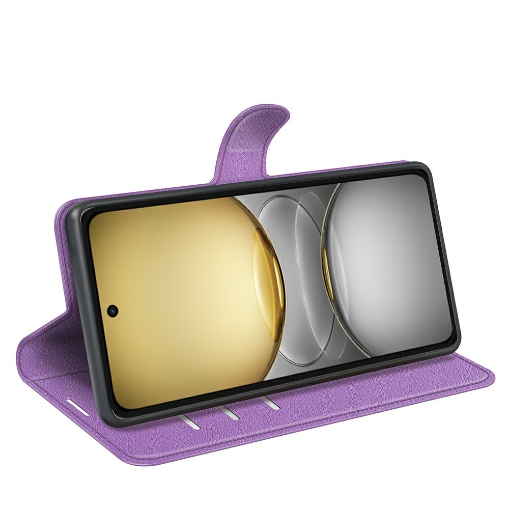 Litchi knížkové pouzdro na Realme C75 - fialové
