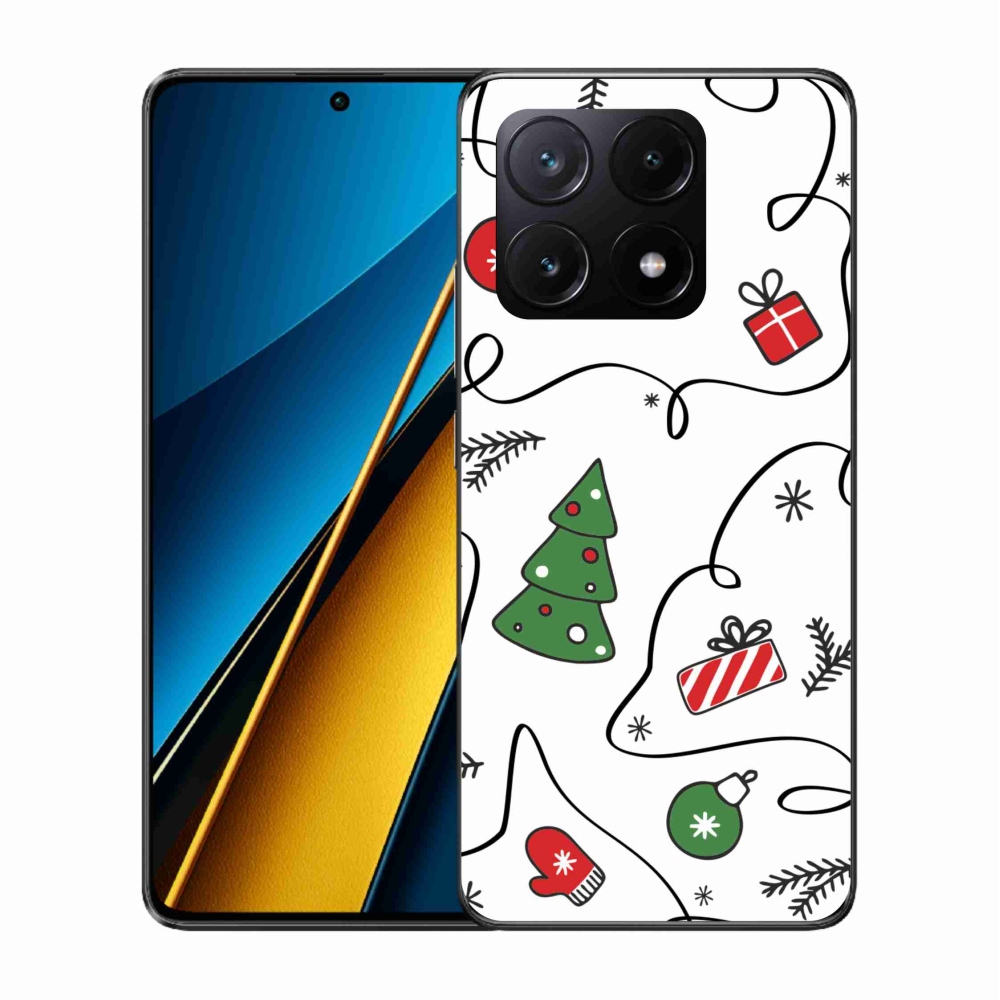 Gelový kryt mmCase na Xiaomi Poco X6 Pro 5G - vánoční motivy