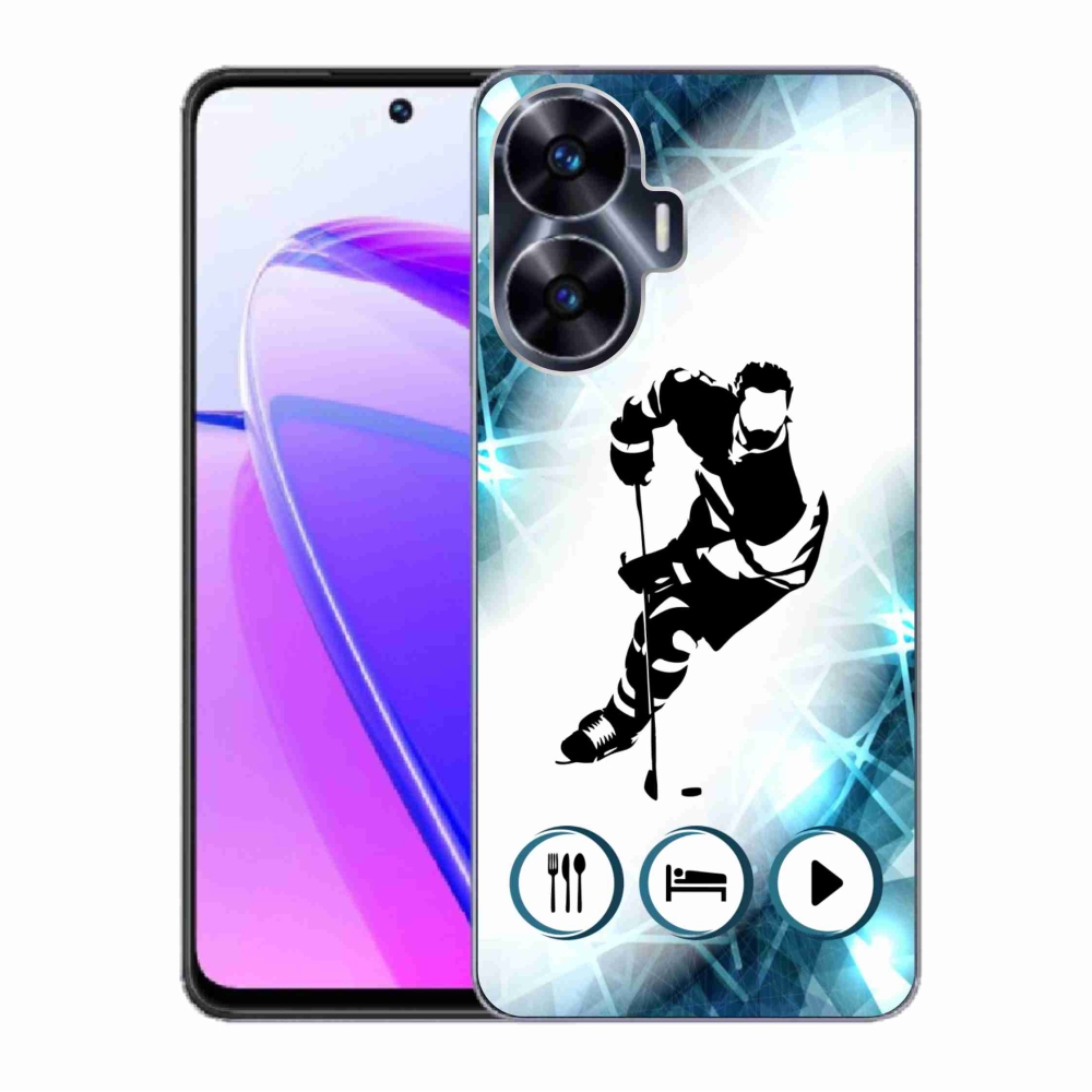 Gelový kryt mmCase na Realme C55 - hokej 1