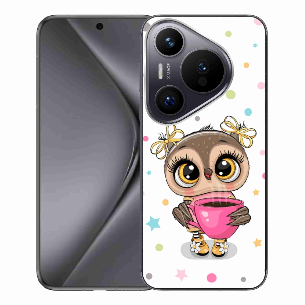 Gelový kryt mmCase na Huawei Pura 70 Pro - kreslená sovička