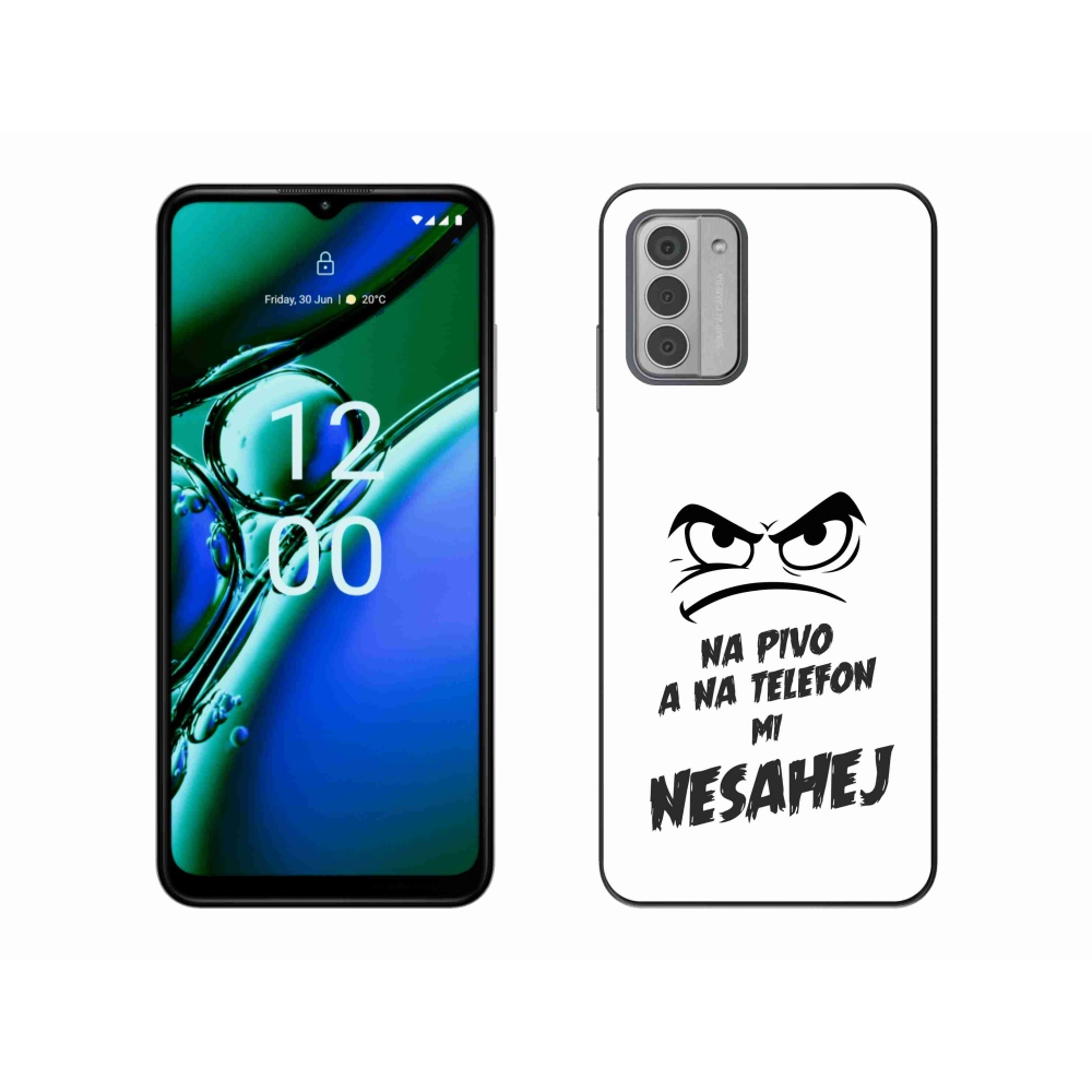 Gelový kryt mmCase na Nokia G42 - pivní motiv 2 bílé pozadí