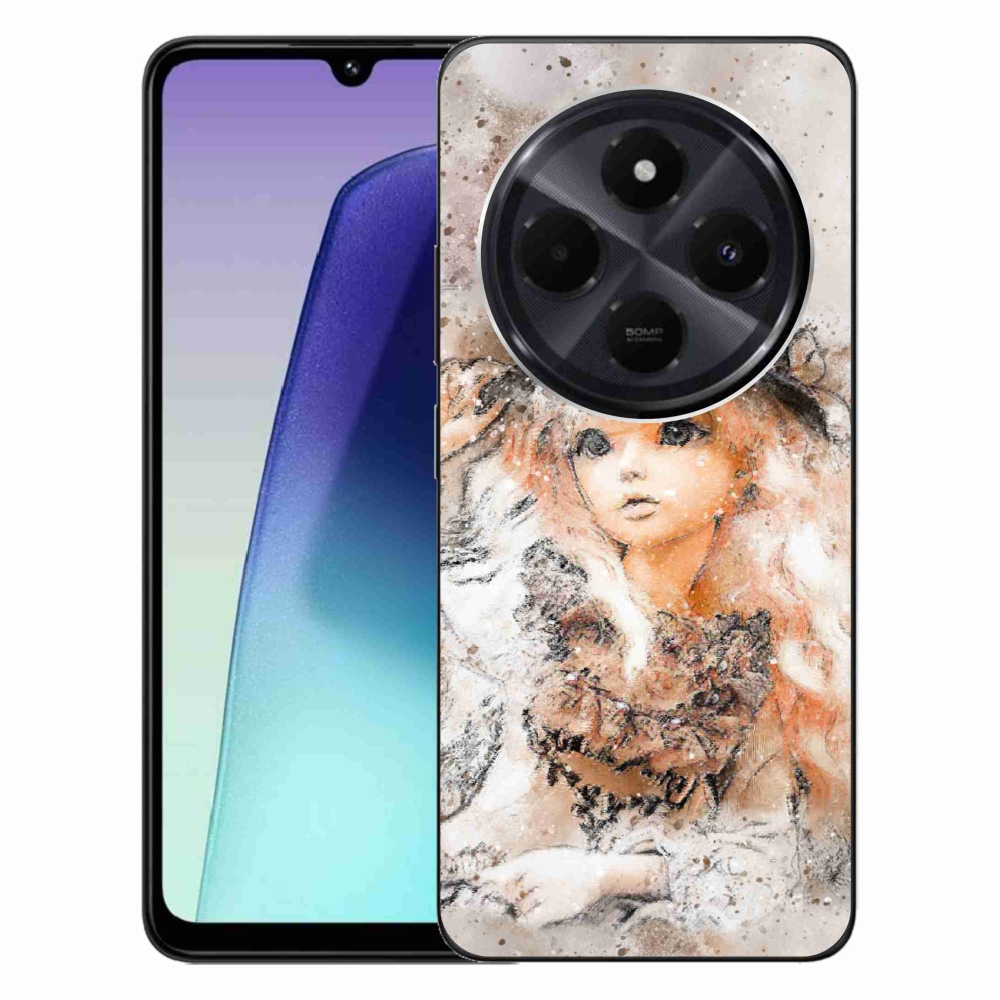 Gelový kryt mmCase na Xiaomi Redmi 14C/Poco C75 - holčička s kloboukem