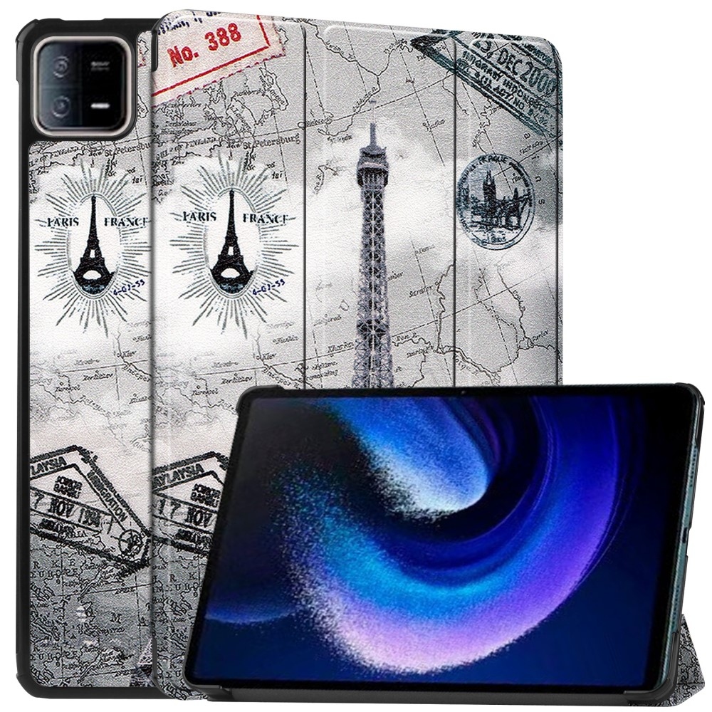 Print chytré zavírací pouzdro na Xiaomi Pad 6 - Eiffelova věž