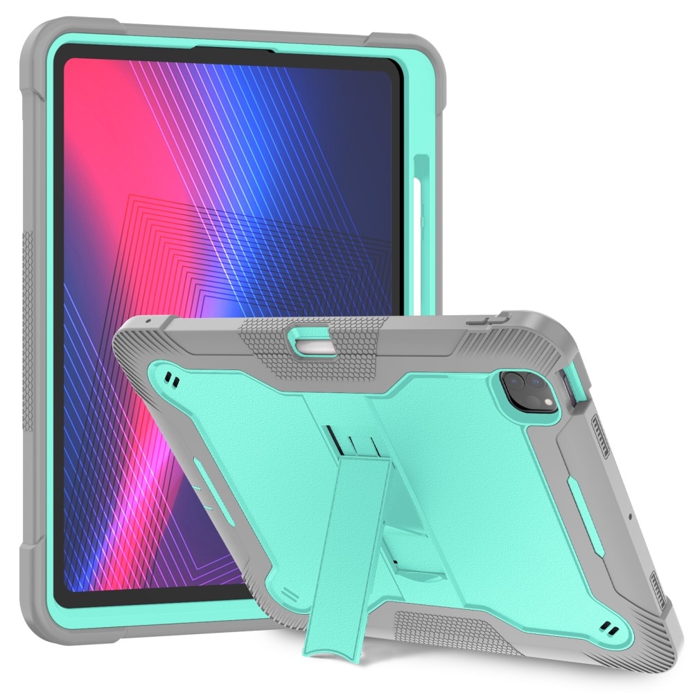 Kick odolný hybridní obal na iPad Pro 13 (2024) - šedý/mentolový