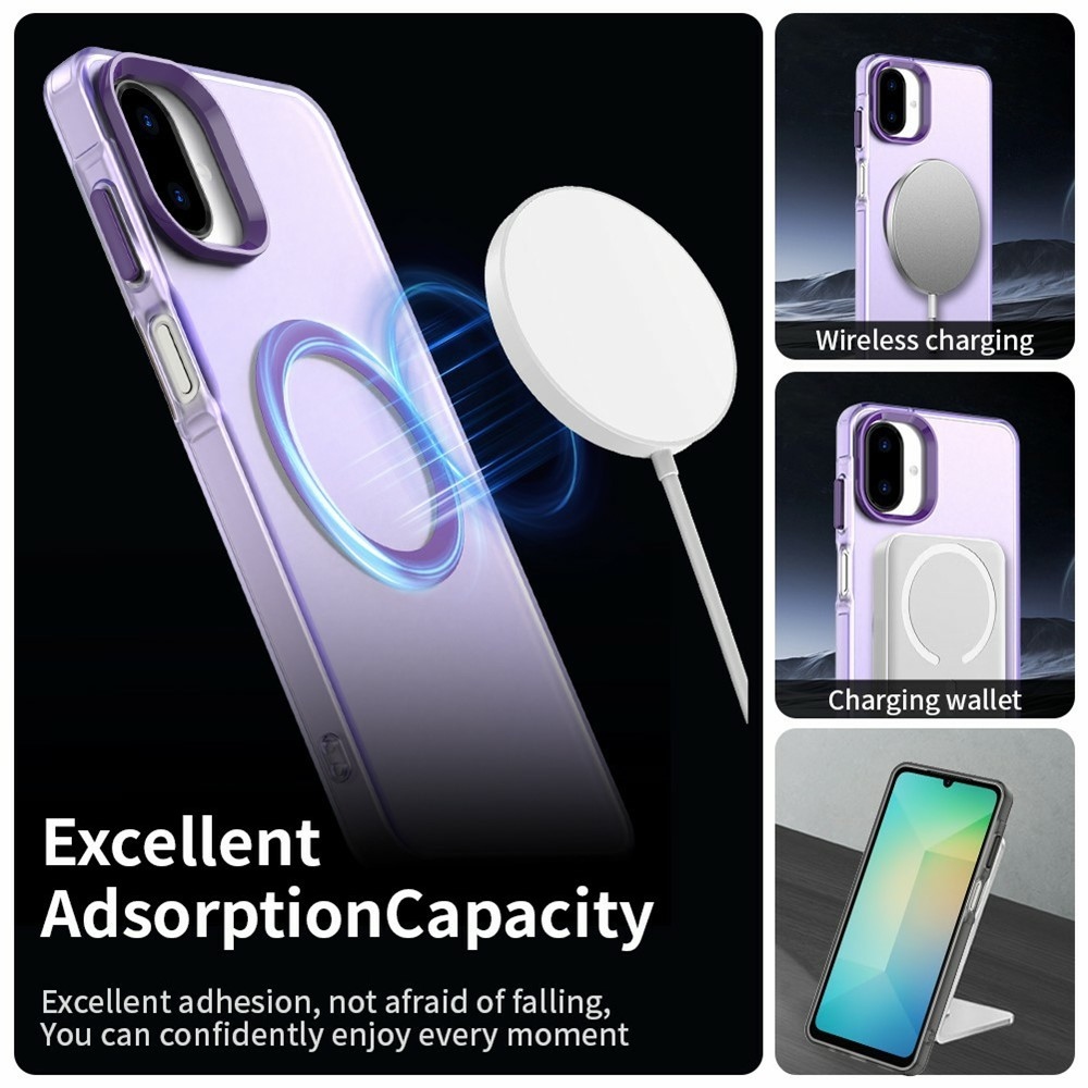 Candy gelový obal MagSafe pro Samsung Galaxy A07 4G - fialový