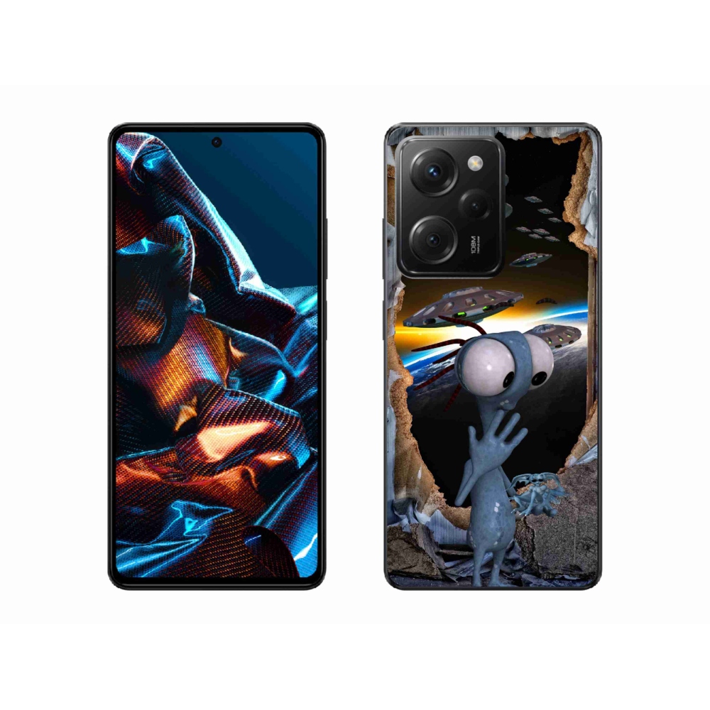 Gelový kryt mmCase na Xiaomi Poco X5 Pro 5G - mimozemšťan
