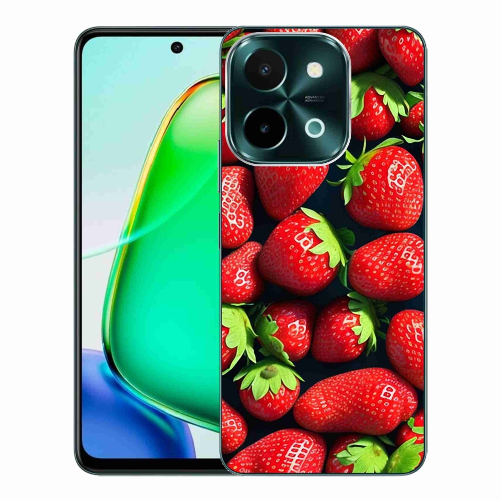 Gelový kryt mmCase na Vivo Y28 - jahody