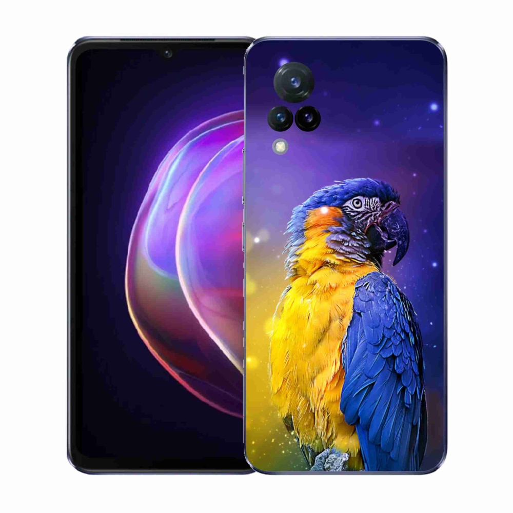 Gelový kryt mmCase na Vivo V21 4G/5G - papoušek ara 1