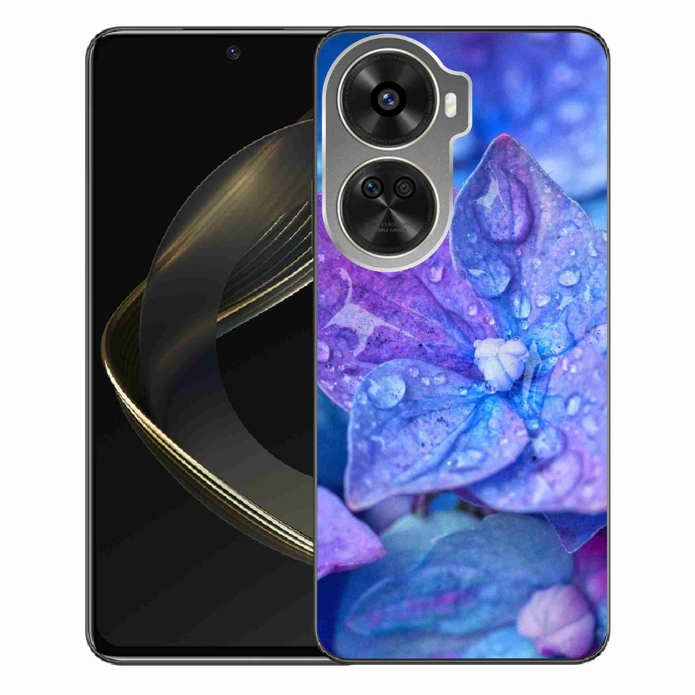 Gelový kryt mmCase na Huawei Nova 12 SE - fialový květ