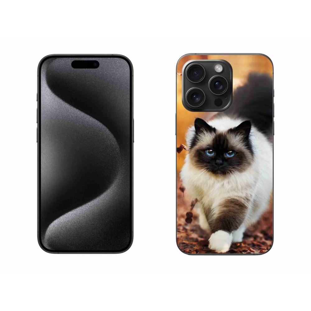 Gelový obal mmCase na iPhone 15 Pro Max - kočka