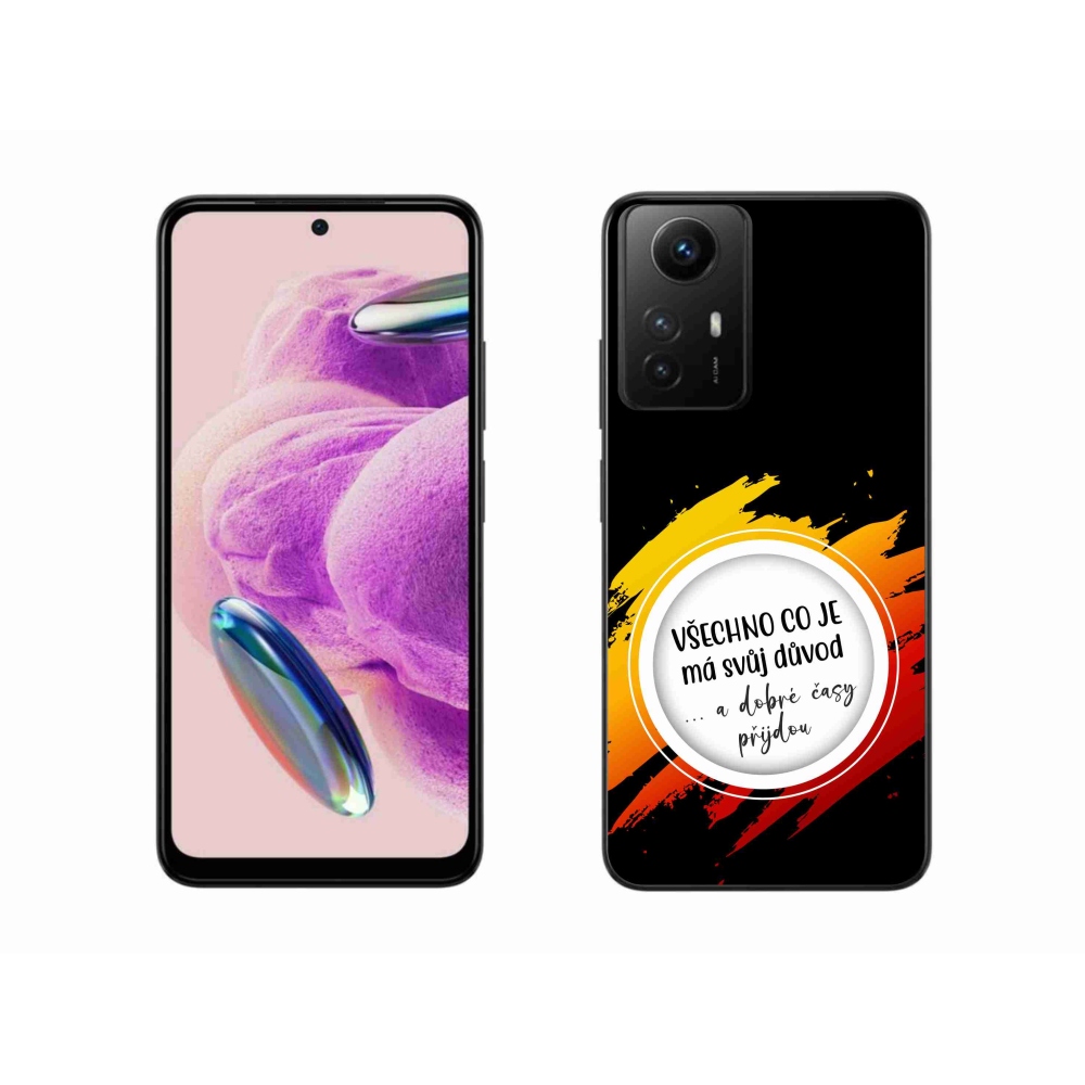 Gelový kryt mmCase na Xiaomi Redmi Note 12S - citát 3 černé pozadí