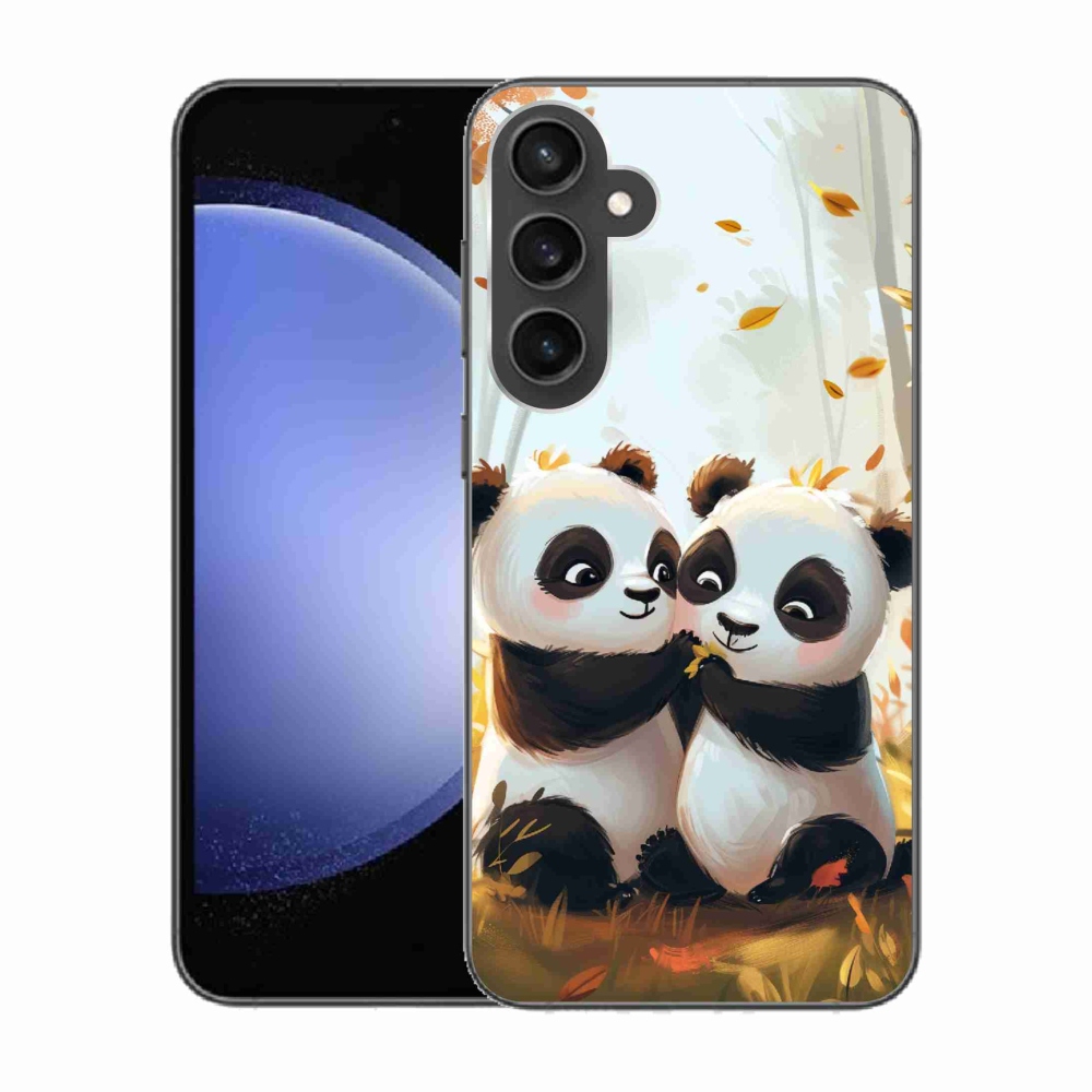 Gelový kryt mmCase na Samsung Galaxy S23 FE - pandy