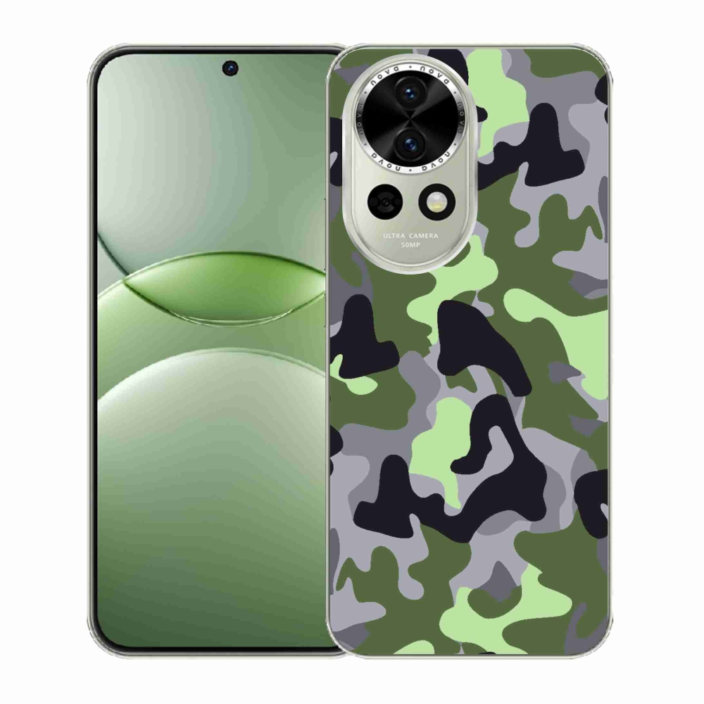 Gelový kryt mmCase na Huawei Nova 13 5G - maskáčový vzor 7