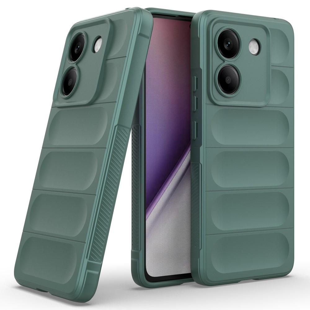 Rugg odolný gelový obal na Xiaomi Poco M7 Pro 5G - zelený