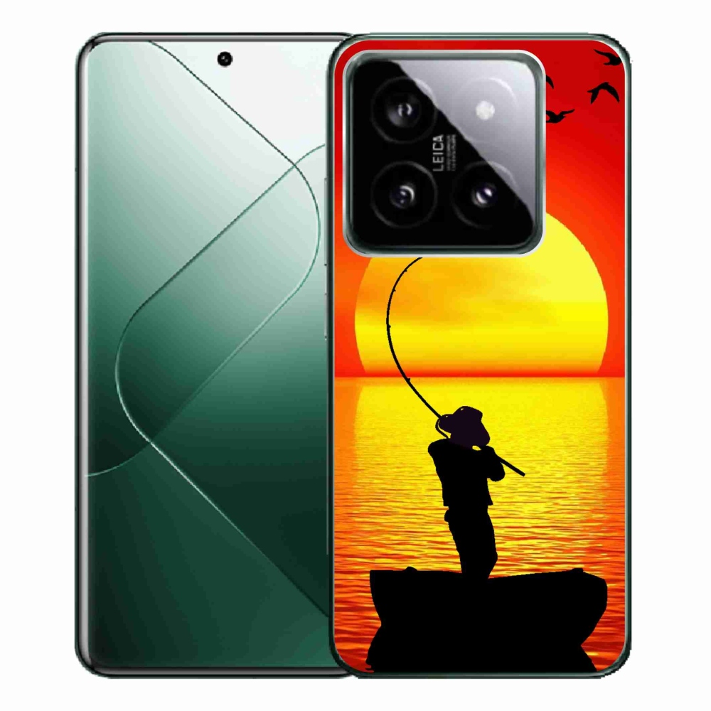 Gelový kryt mmCase na Xiaomi 14 Pro - rybaření