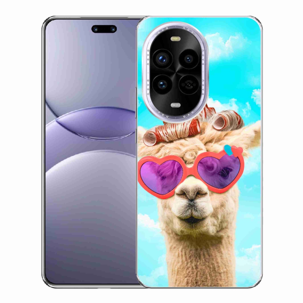 Gelový kryt mmCase na Huawei Nova 13 Pro 5G - lama s brýlemi