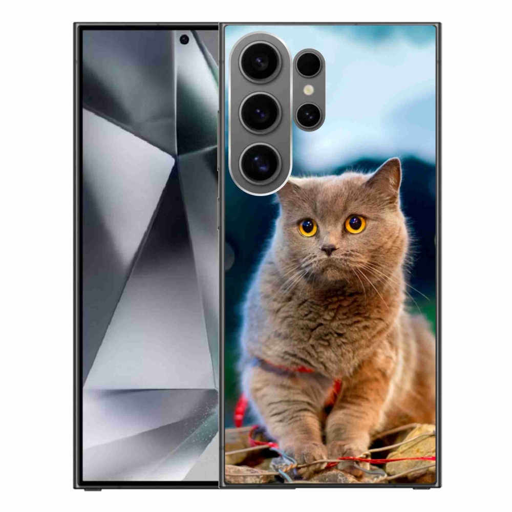 Gelový kryt mmCase na Samsung Galaxy S24 Ultra - britská modrá 2