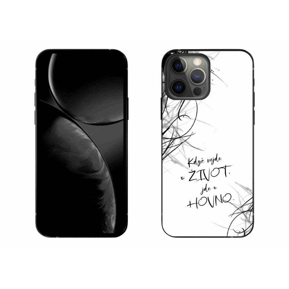 Gelový kryt mmCase na iPhone 13 Pro Max 6.7 - vtipný text 16 bílé pozadí