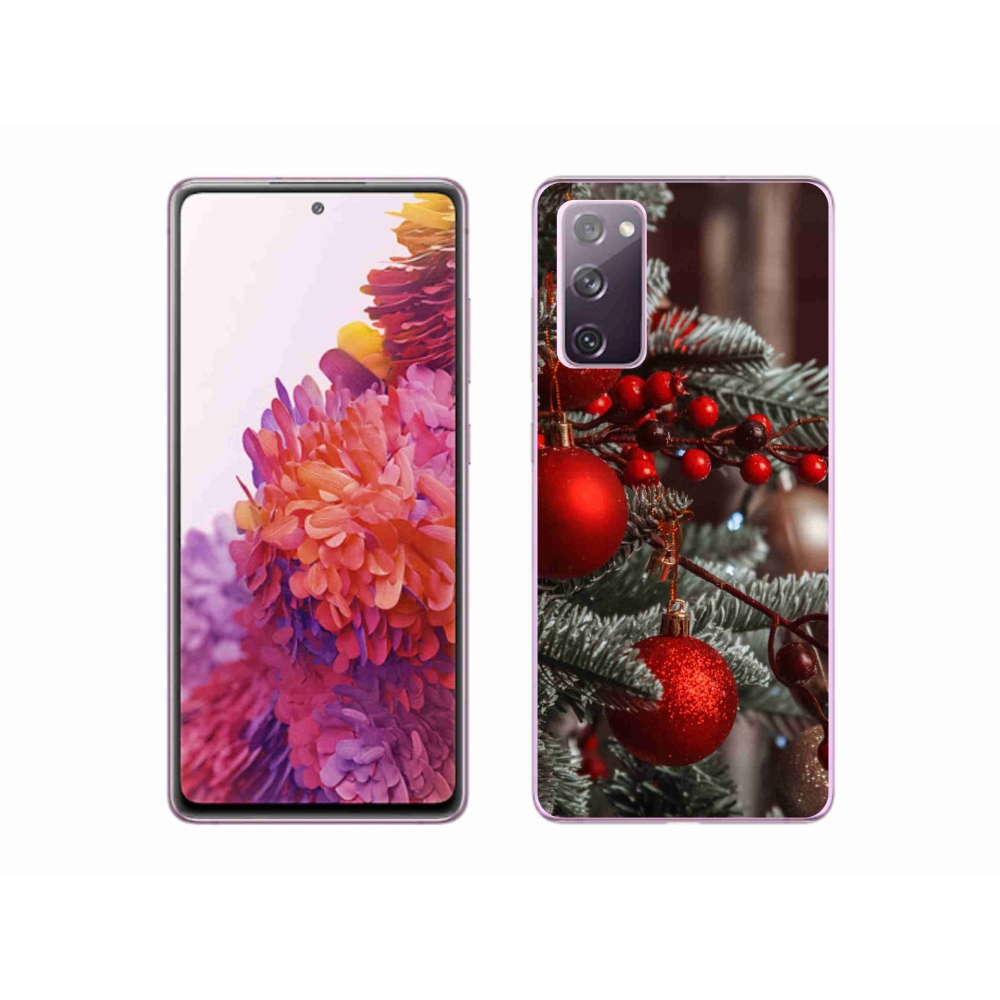 Gelový kryt mmCase na Samsung Galaxy S20 FE - vánoční ozdoby 2