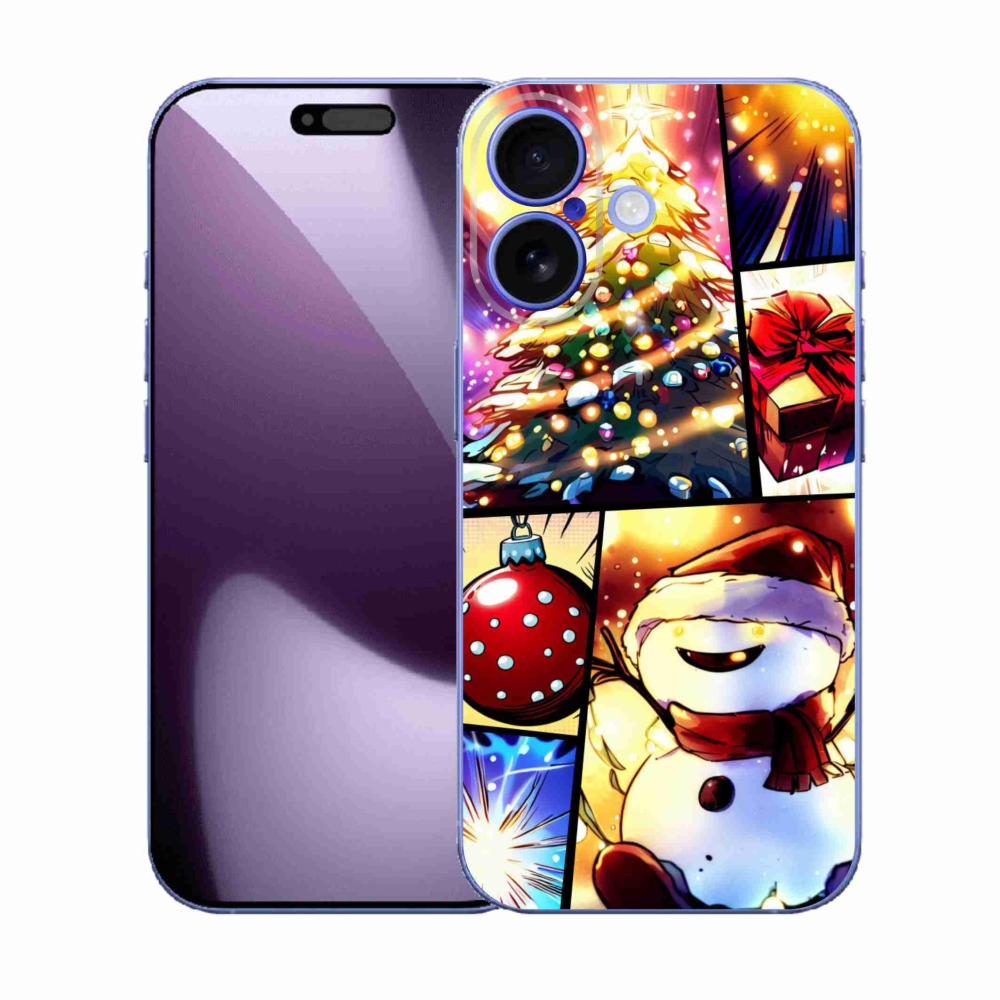 Gelový kryt mmCase na iPhone 17 - vánoční motivy 1
