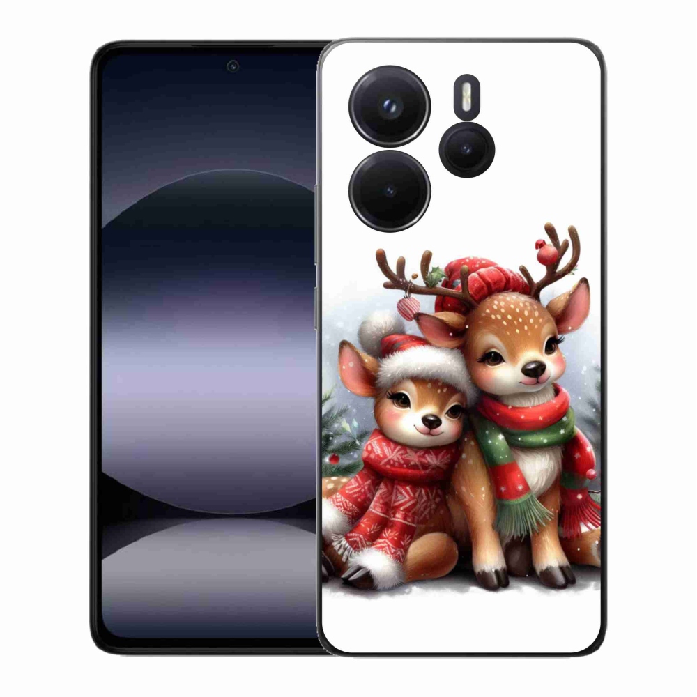 Gelový kryt mmCase na Xiaomi Redmi Note 14 - vánoční sobi