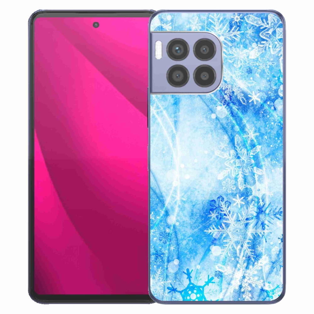 Gelový kryt mmCase na T-Mobile T Phone 2 Pro - sněhové vločky