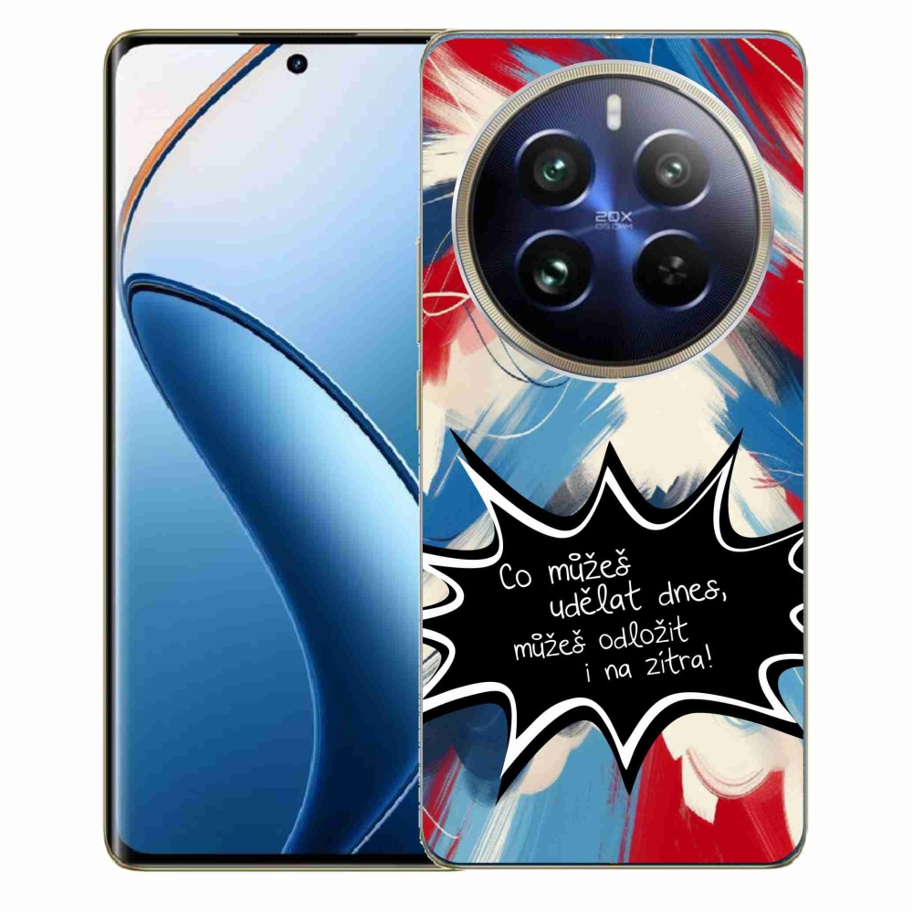 Gelový kryt mmCase na Realme 12 Pro 5G/12 Pro+ 5G - vtipný text 9 černé pozadí