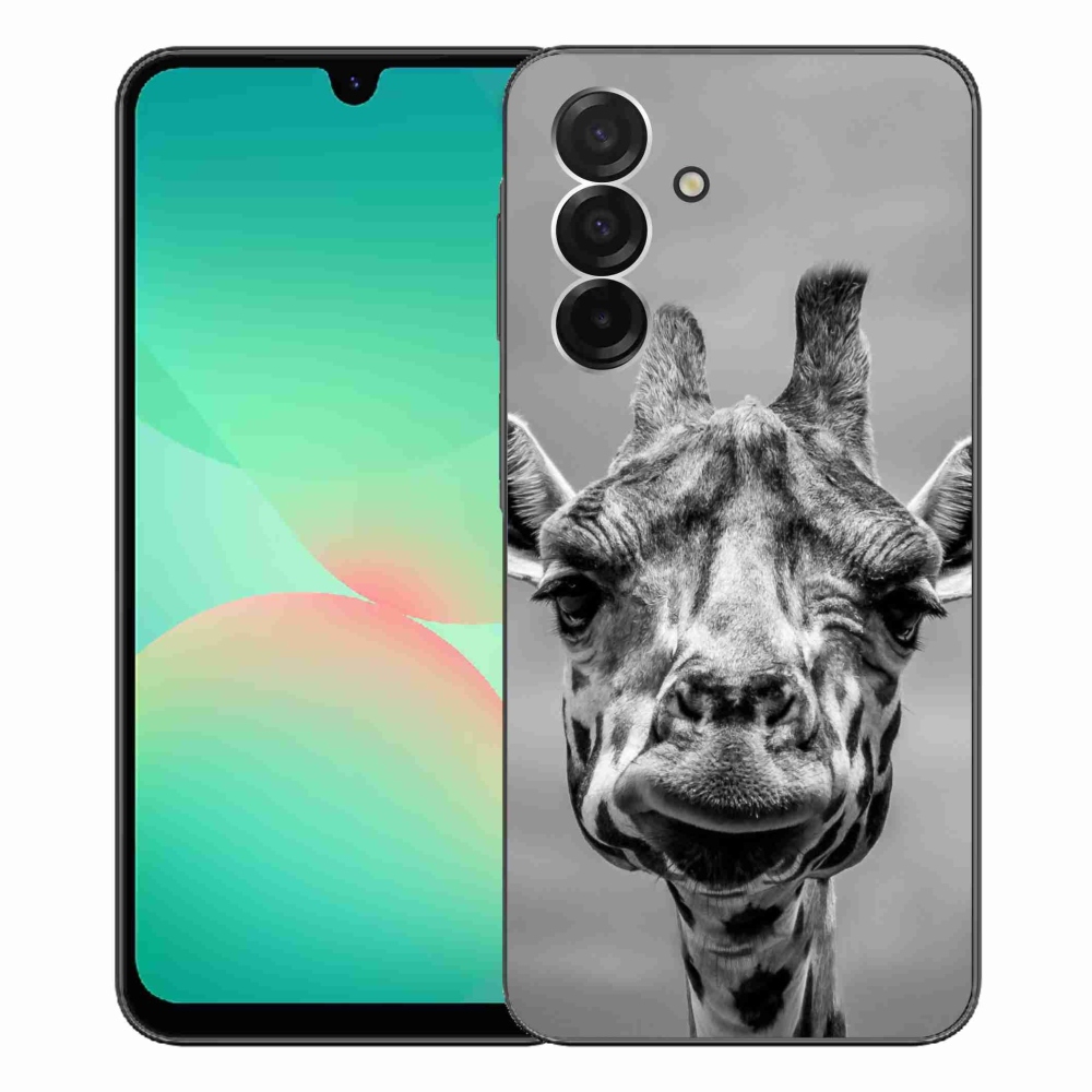 Gelový kryt mmCase na Samsung Galaxy A26 5G - černobílá žirafa
