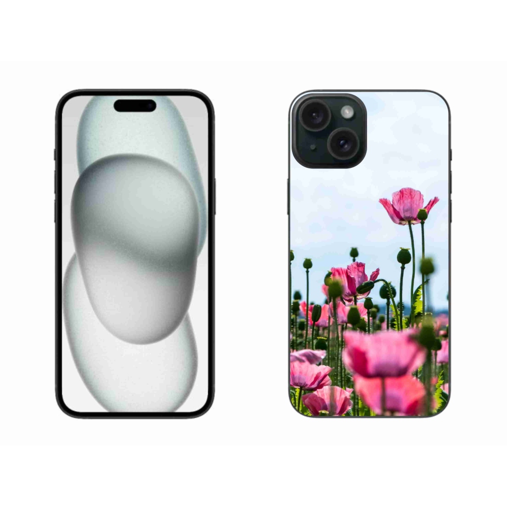 Gelový kryt mmCase na iPhone 15 Plus - vlčí mák