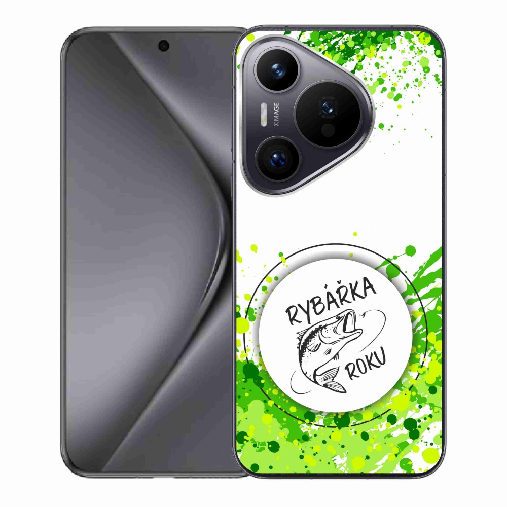 Gelový kryt mmCase na Huawei Pura 70 - rybářka roku bílé pozadí