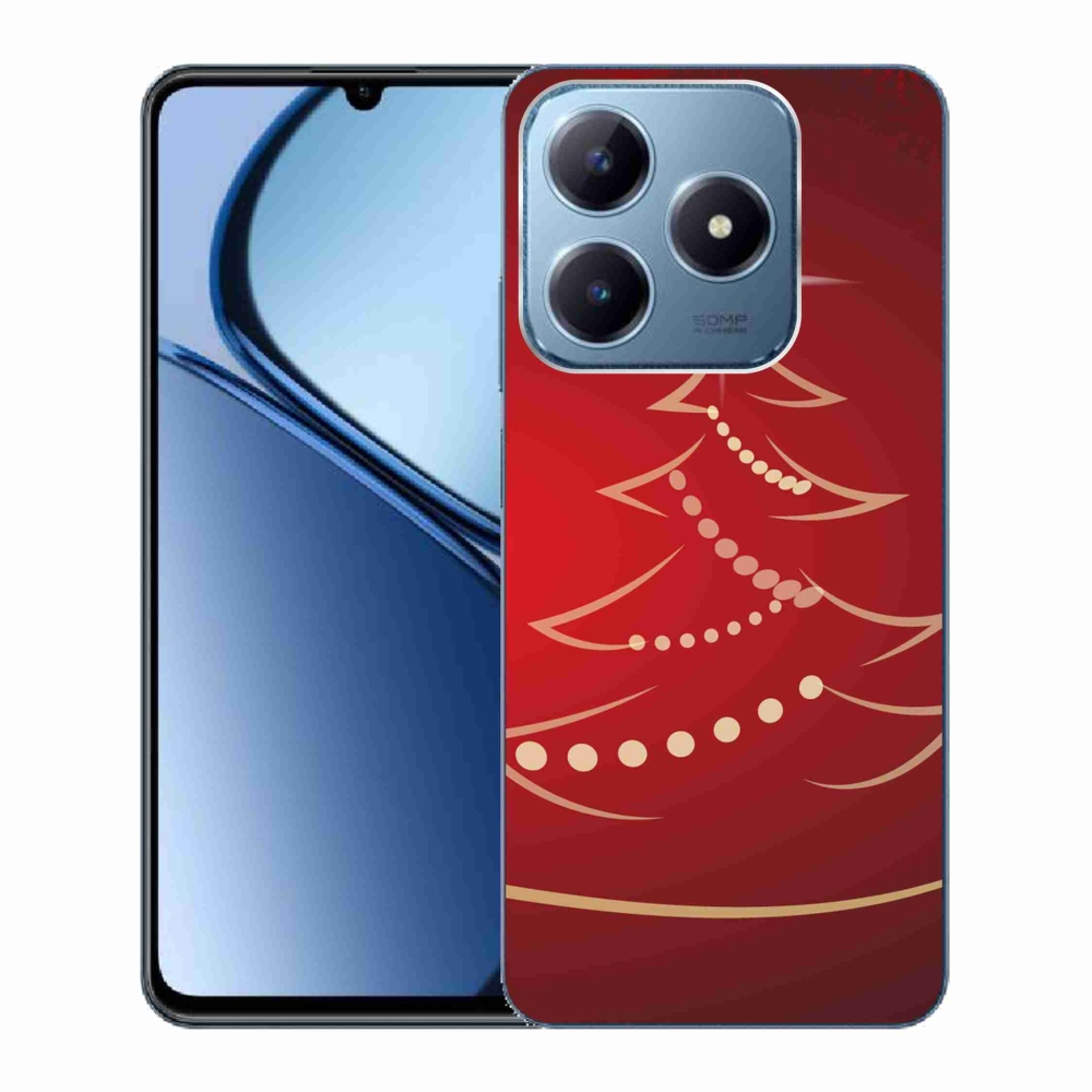 Gelový kryt mmCase na Realme C63 - kreslený vánoční stromek