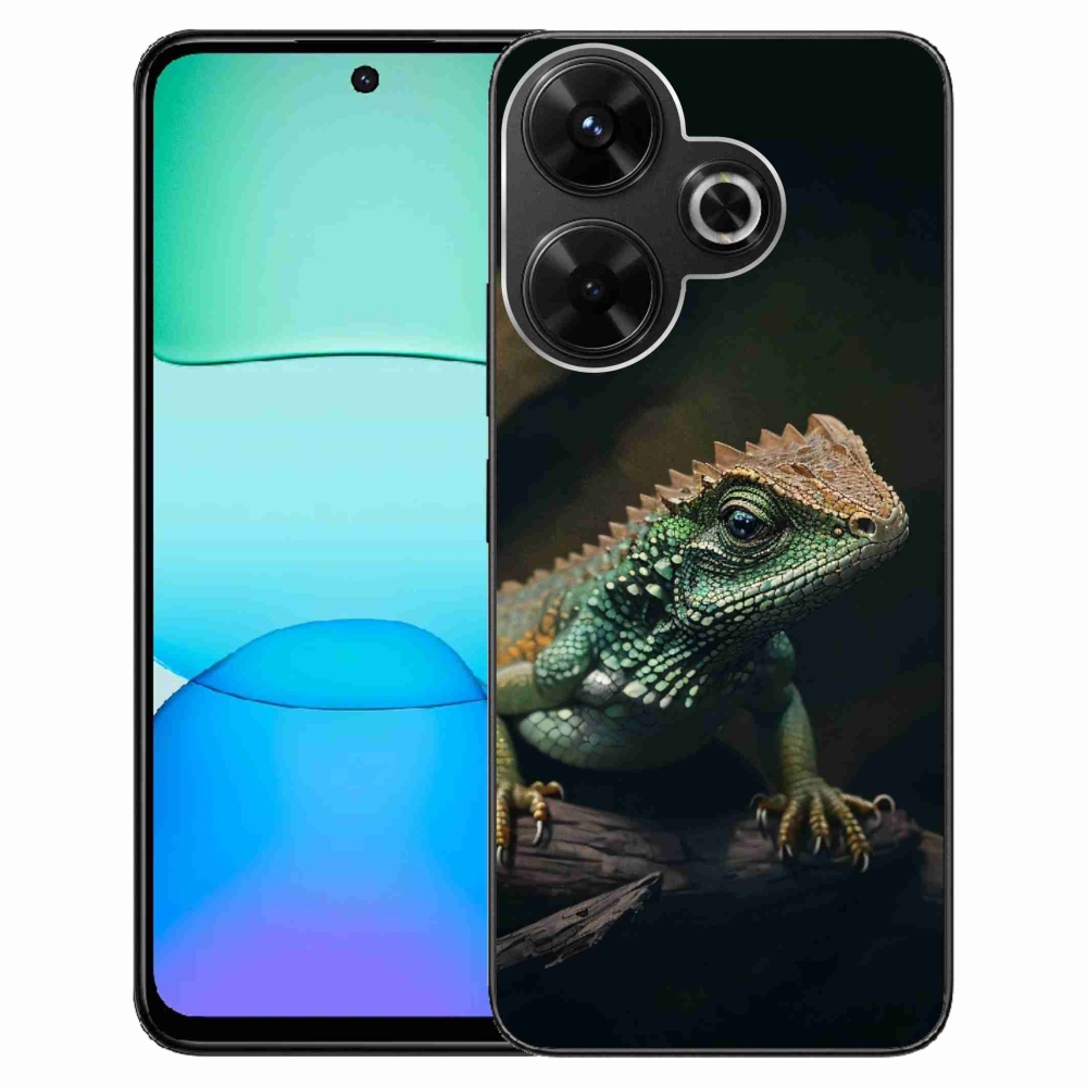 Gelový kryt mmCase na Xiaomi Redmi 13 4G/Poco M6 4G - ještěr