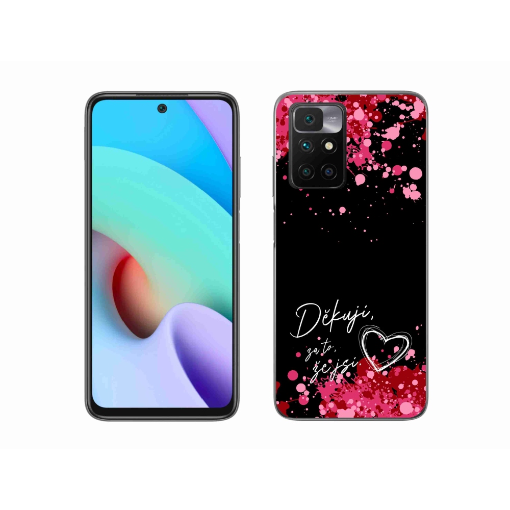 Gelový kryt mmCase na Xiaomi Redmi 10/Redmi 10 (2022) - zamilovaný text 2 černé pozadí