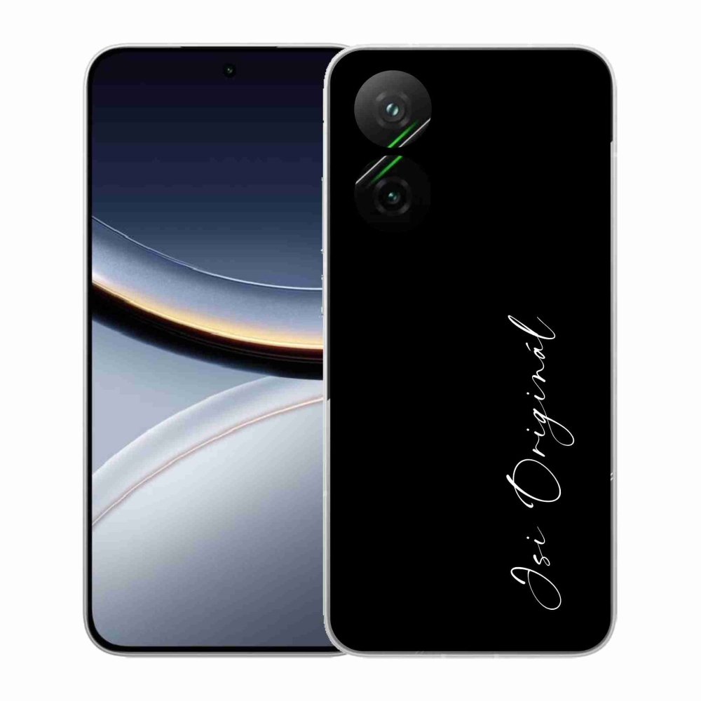 Gelový kryt mmCase na Xiaomi Poco F7 5G - jsi originál černé pozadí