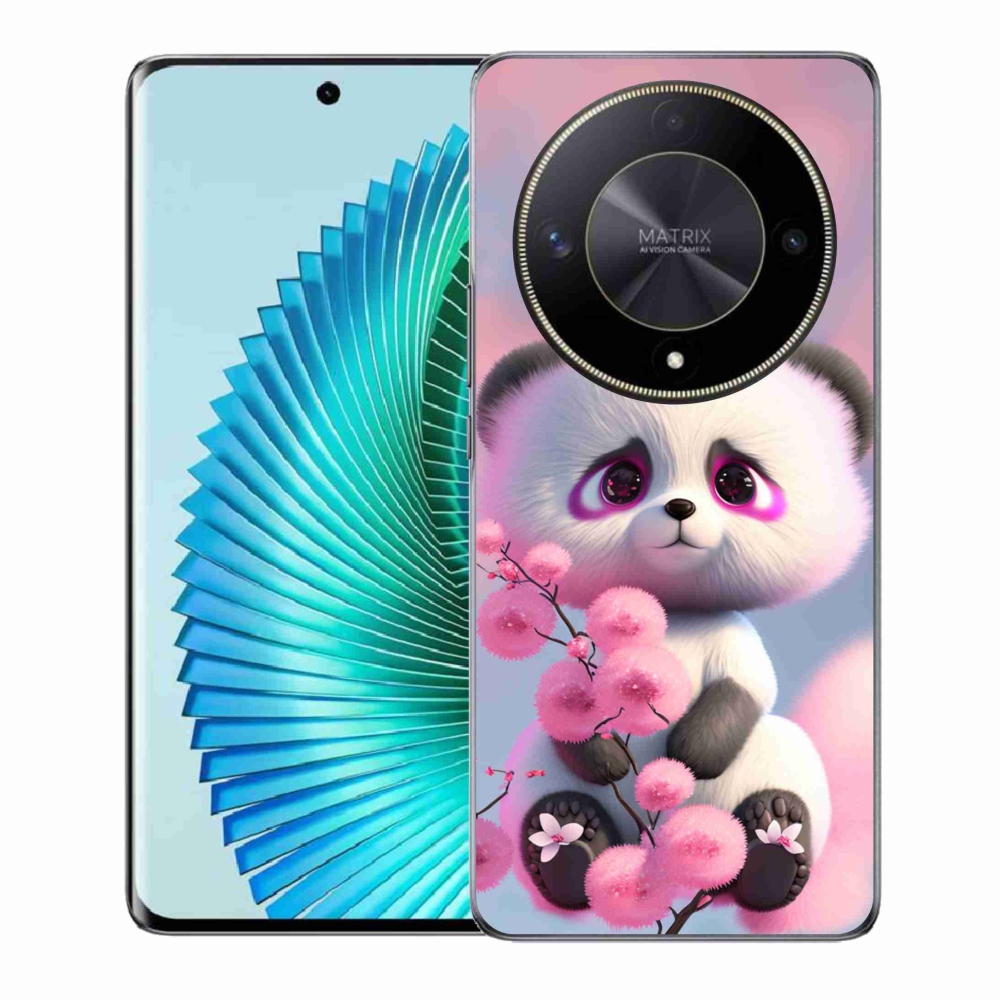 Gelový kryt mmCase na Honor Magic 6 Lite 5G - roztomilá panda 1