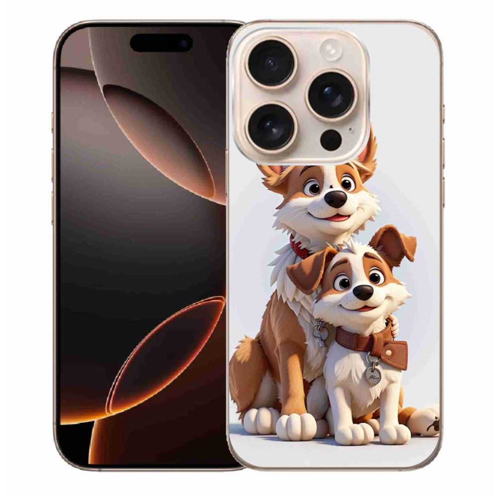 Gelový kryt mmCase na iPhone 16 Pro Max - kreslení psi