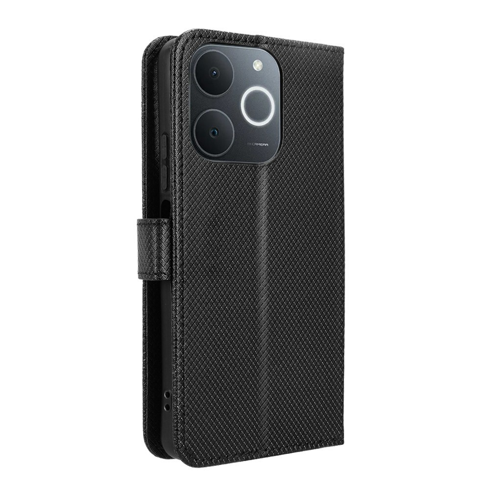 Diamond knížkové pouzdro na Realme Note 70T - černé