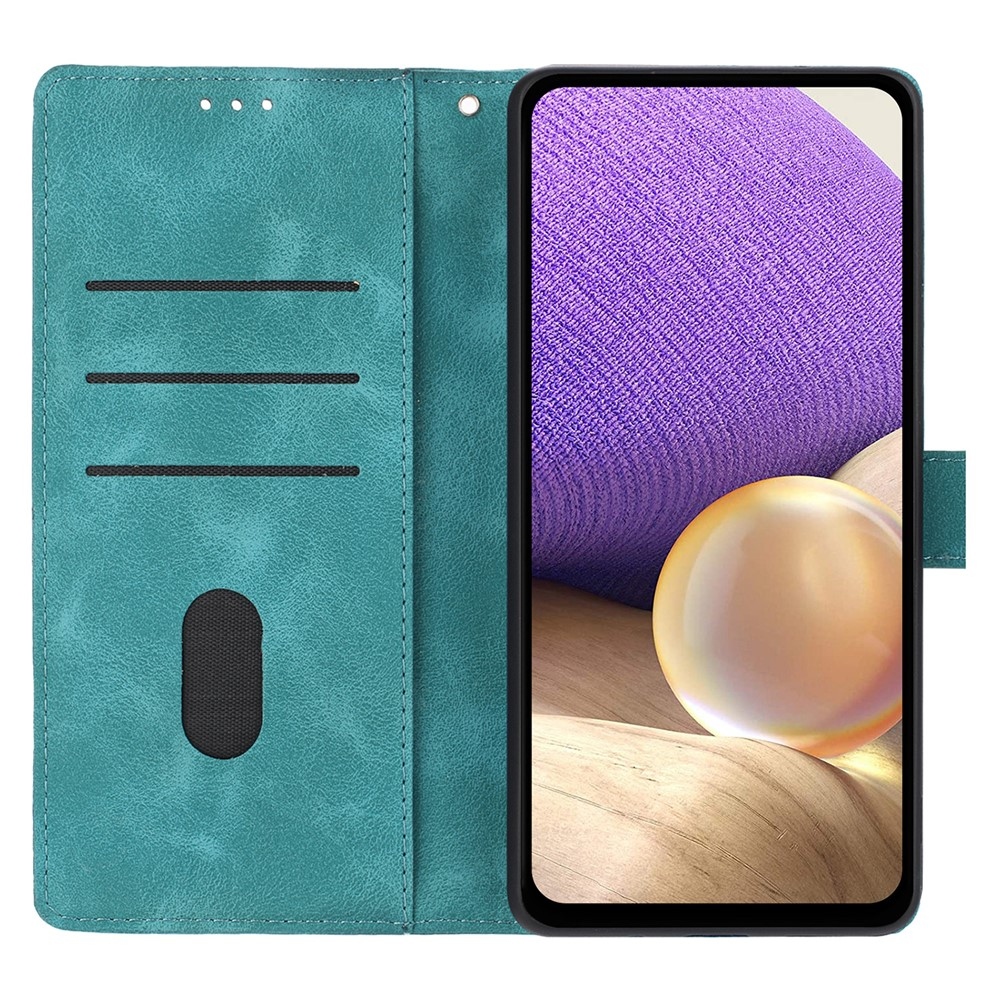 Triangles knížkové pouzdro na Xiaomi 15T Pro - modrozelené