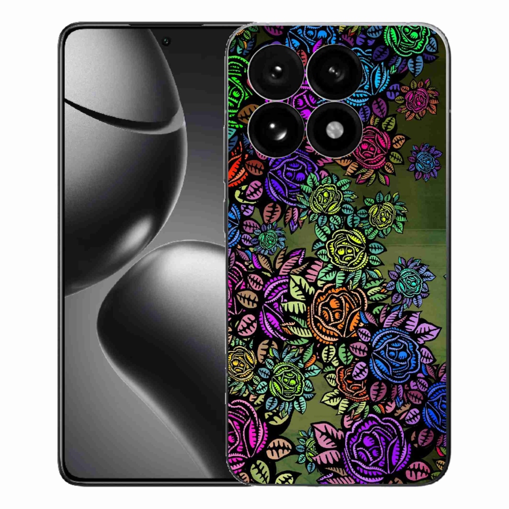 Gelový kryt mmCase na Xiaomi 15T - květiny 6